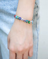Women's Copper Geometric Freshwater Pearl Bracelet
