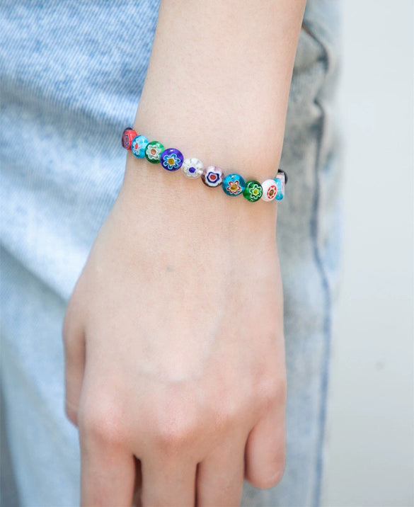 Women's Copper Geometric Freshwater Pearl Bracelet