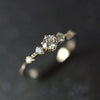 Women's Copper Geometric Hollow Carved Lace Style Ring Bracelet