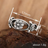 Women's Copper Geometric Hollow Flower Ring With Electroplating