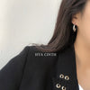 Women's Copper Geometric Hook Shape Simple Style Gold Plated Metal Earrings