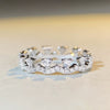 Women's Copper Geometric Inlaid Zircon Light Luxury Stacking Ring