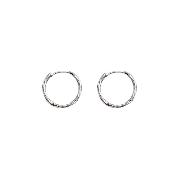 Women's Copper Geometric Irregular Circle Electroplated Earrings Cold Style Simple And Allmatch