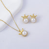 Women's Copper Geometric Light Luxury Electroplated Pendant Necklace With O Word Chain