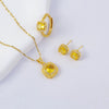 Women's Copper Geometric Light Luxury Electroplated Pendant Necklace With O Word Chain