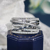 Women's Copper Geometric Light Luxury Style Ring With Zirconia Design