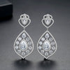 Women's Copper Geometric Long Pendant Earrings Simple Electroplated Fashion Statement Earrings For Elegant Evening Wear