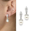 Women's Copper Geometric Marquise Flower Princess Style Earrings