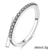 Women's Copper Geometric Microencrusted Zircon Ring