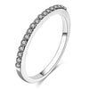 Women's Copper Geometric Microencrusted Zircon Ring