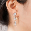 Women's Copper Geometric Pendant Earrings Elegant Luxury Fashion Jewelry