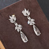 Women's Copper Geometric Pendant Earrings Elegant Luxury Fashion Jewelry