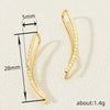 Women's Copper Geometric Personality Earrings With Electroplating Design