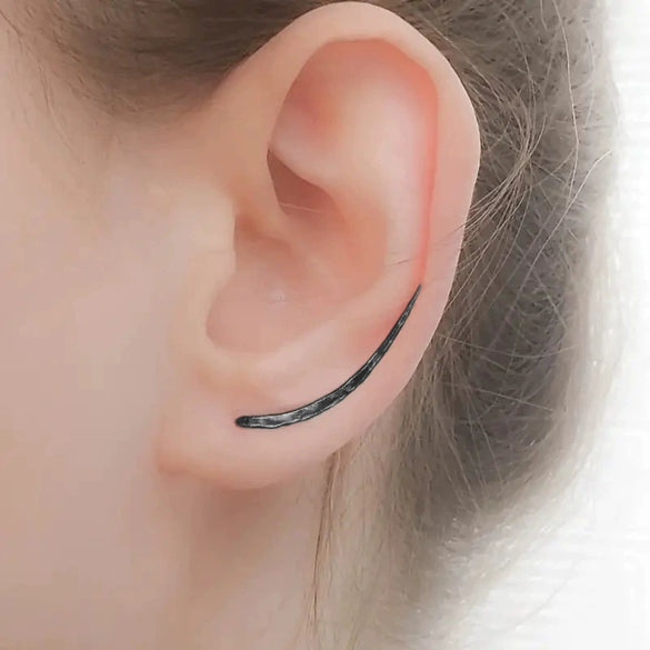Women's Copper Geometric Personality Earrings With Electroplating Design