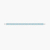Women's Copper Geometric Rectangular Bracelet With Glass Color Block Zircon Detail