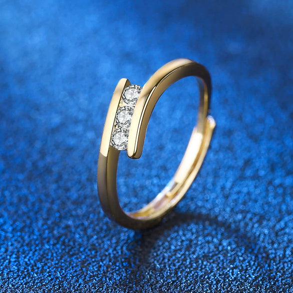 Women's Copper Geometric Ring Jewelry With Electroplating