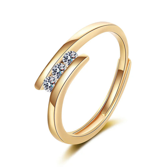 Women's Copper Geometric Ring Jewelry With Electroplating