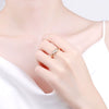 Women's Copper Geometric Ring Jewelry With Electroplating