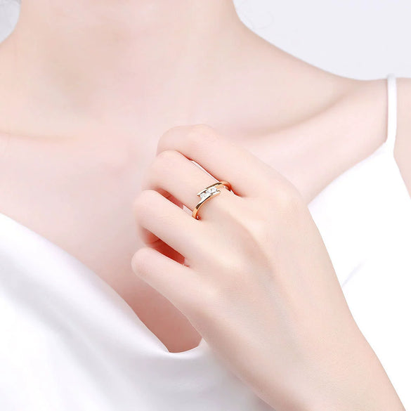 Women's Copper Geometric Ring Jewelry With Electroplating