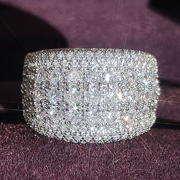 Women's Copper Geometric Ring With Electroplating