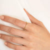 Women's Copper Geometric Ring With Irregular Colorful Zircon Round Electroplated Fashion Index Finger Tail Ring