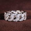 Women's Copper Geometric Ring With Zirconia Light Luxury Style