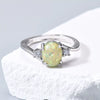 Women's Copper Geometric Simulated Diamond Ring Set With Precious Stones