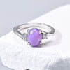 Women's Copper Geometric Simulated Diamond Ring Set With Precious Stones