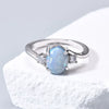 Women's Copper Geometric Simulated Diamond Ring Set With Precious Stones