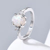 Women's Copper Geometric Simulated Diamond Ring Set With Precious Stones