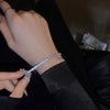 Women's Copper Geometric Style Electroplated Diamond Bracelet