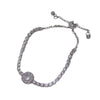 Women's Copper Geometric Style Electroplated Diamond Bracelet