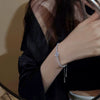 Women's Copper Geometric Style Electroplated Diamond Bracelet