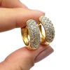 Women's Copper Geometric Stylish Star Earrings With Zircon Treatment