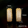 Women's Copper Geometric Stylish Star Earrings With Zircon Treatment