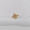 Women's Copper Geometric Twist Clipon Earrings With Goldplated Finish Simple Personality Jewelry For Wholesale