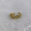 Women's Copper Geometric Twist Clipon Earrings With Goldplated Finish Simple Personality Jewelry For Wholesale