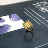 Women's Copper Geometric Twist Clipon Earrings With Goldplated Finish Simple Personality Jewelry For Wholesale