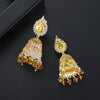 Women's Copper Geometric Wind Chime Earrings With Electroplated Finish And Zircon Crystal Inlay Retro Fashion Ear Jewelry Gift