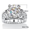Women's Copper Geometric Zircon Gem Ring