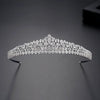 Women's Copper Geometric Zircon Hair Hoop Crowninspired Bridal Headwear For Weddings And Beauty Pageants