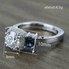 Women's Copper Geometric Zircon Ring With Moderate Ancient Design And Advanced Sense