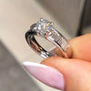 Women's Copper Geometric Zirconia Microinlaid Light Luxury Style Ring