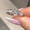 Women's Copper Geometric Zirconia Microinlaid Light Luxury Style Ring