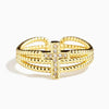 Women's Copper Geometric Zirconia Style Ring