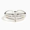 Women's Copper Geometric Zirconia Style Ring