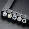 Women's Copper Geometry Earrings With Electroplated Finish And 3A Zircon Fashion Banquet Jewelry