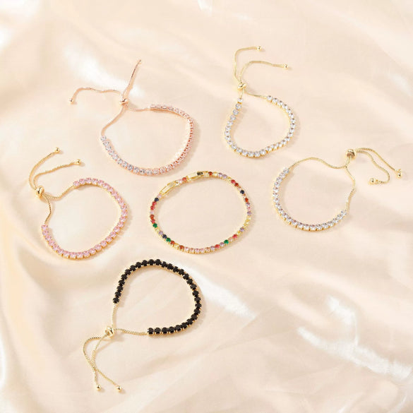 Women's Copper Glass Bracelets Simple Light Luxury Fashion Trend