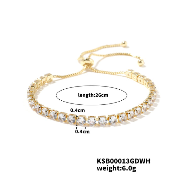 Women's Copper Glass Bracelets Simple Light Luxury Fashion Trend