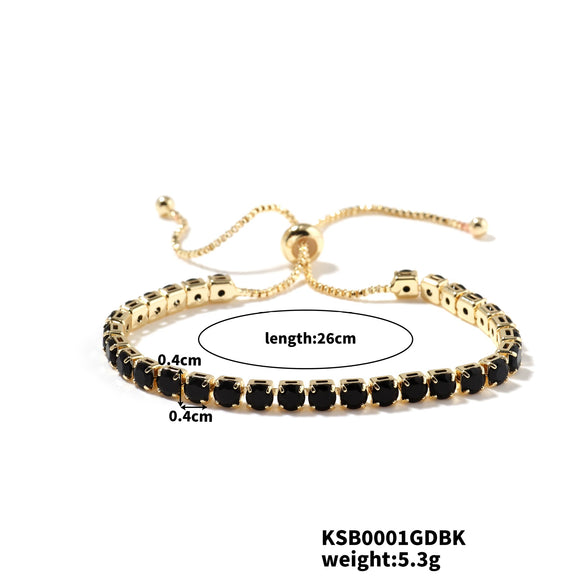 Women's Copper Glass Bracelets Simple Light Luxury Fashion Trend